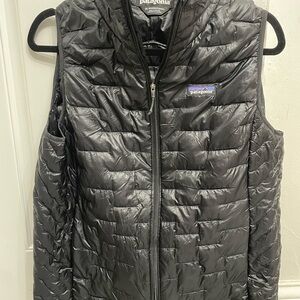 Patagonia Women's Black Nano Puff Insulated Zip Up Vest